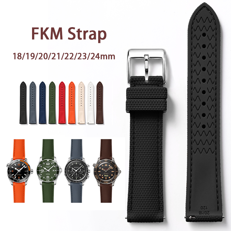 Suede Strap Watch - Cinturino Universale per Blancpain in Gomma
