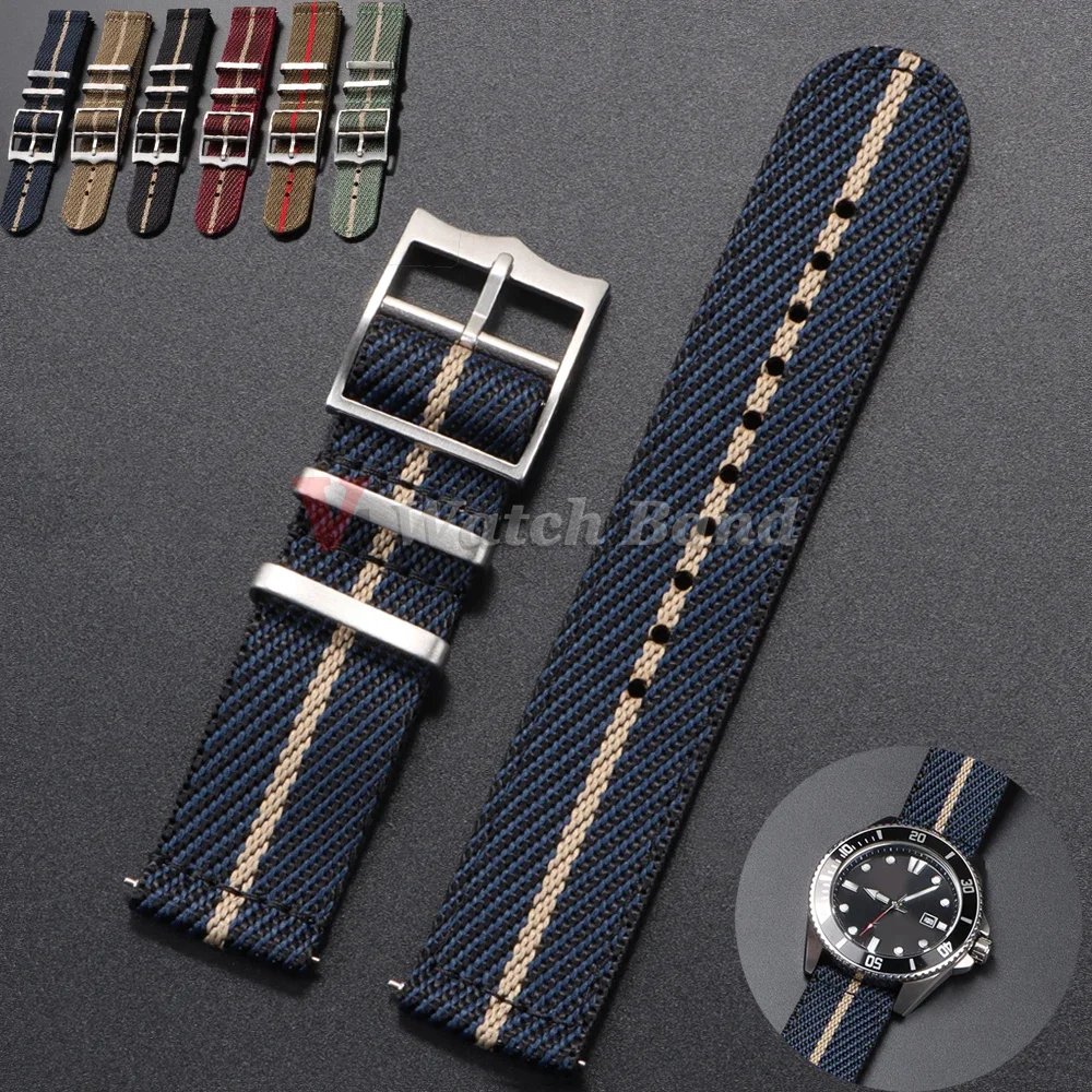 Suede Strap Watch - Cinturino in nylon da 20 22