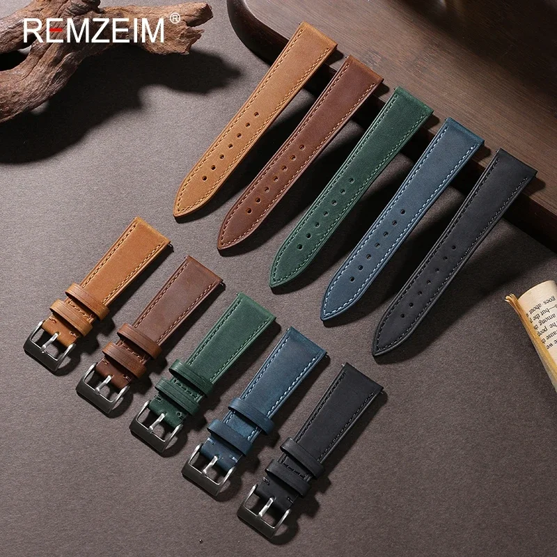 Suede Strap Watch - Crazy Horse orologio in pelle a