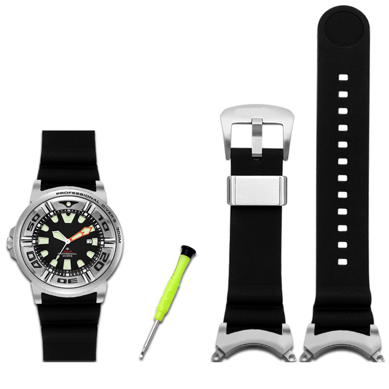 Citizen Watch Promaster - Cinturino modificato per Citizen BJ8050 BJ8050-08E